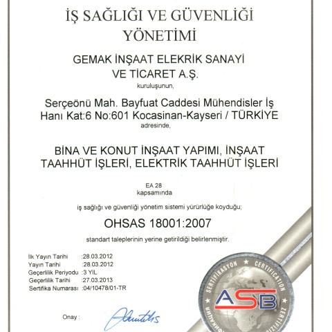 İş Sağlığı ve Güv